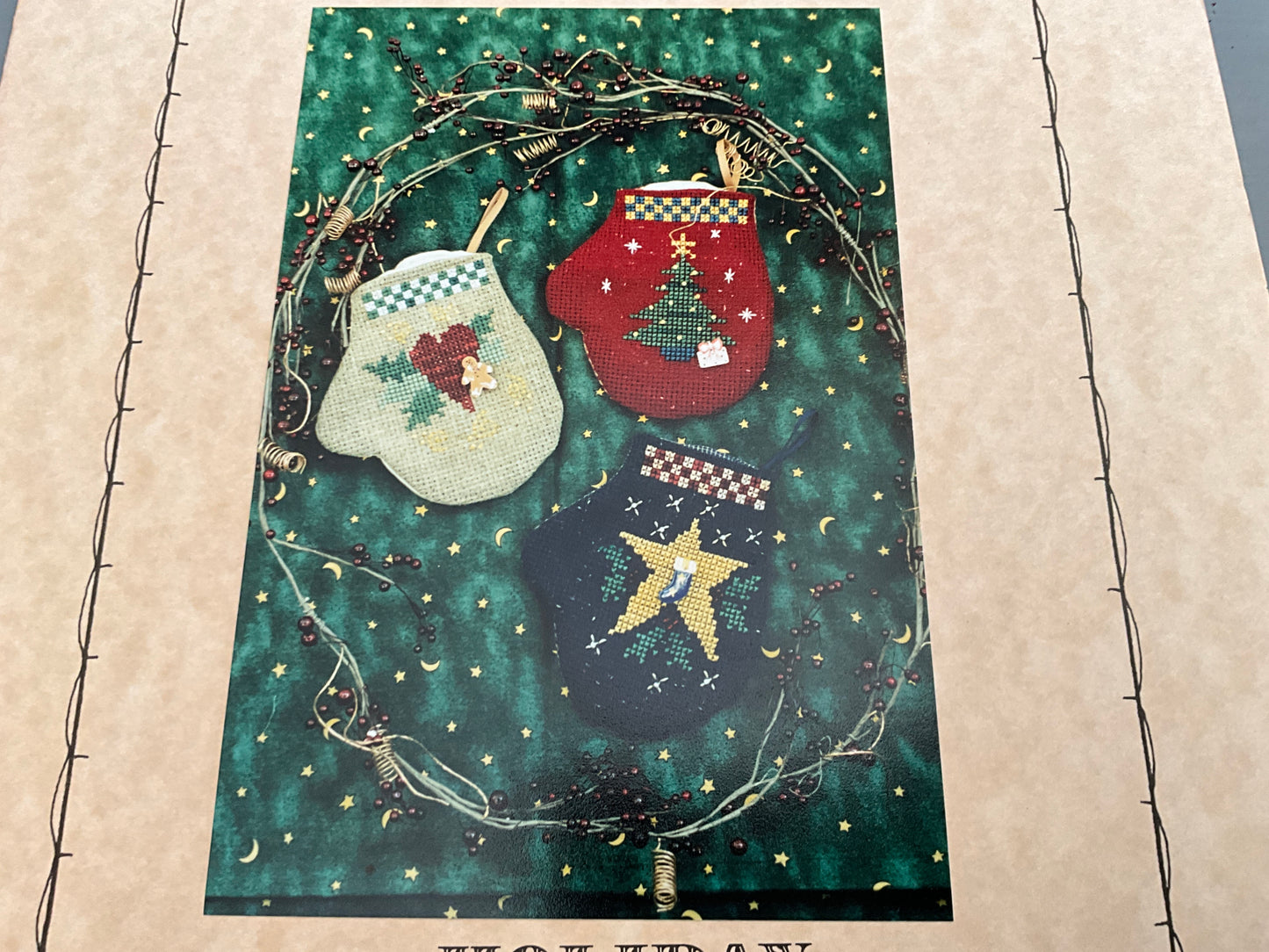 Waxing Moon Designs Holiday Mini Mittens cross stitch charts