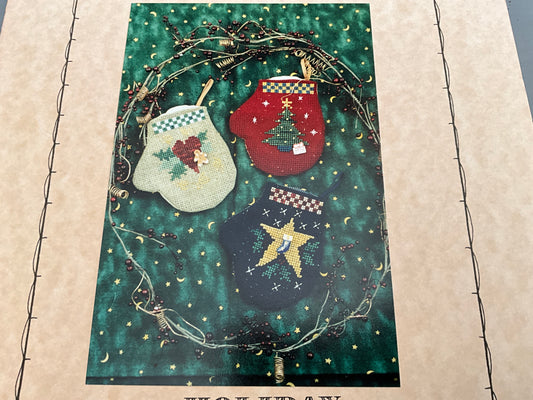 Waxing Moon Designs Holiday Mini Mittens cross stitch charts