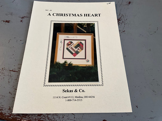 Sekas & Co. A Christmas Heart S&C-68 counted cross stitch chart