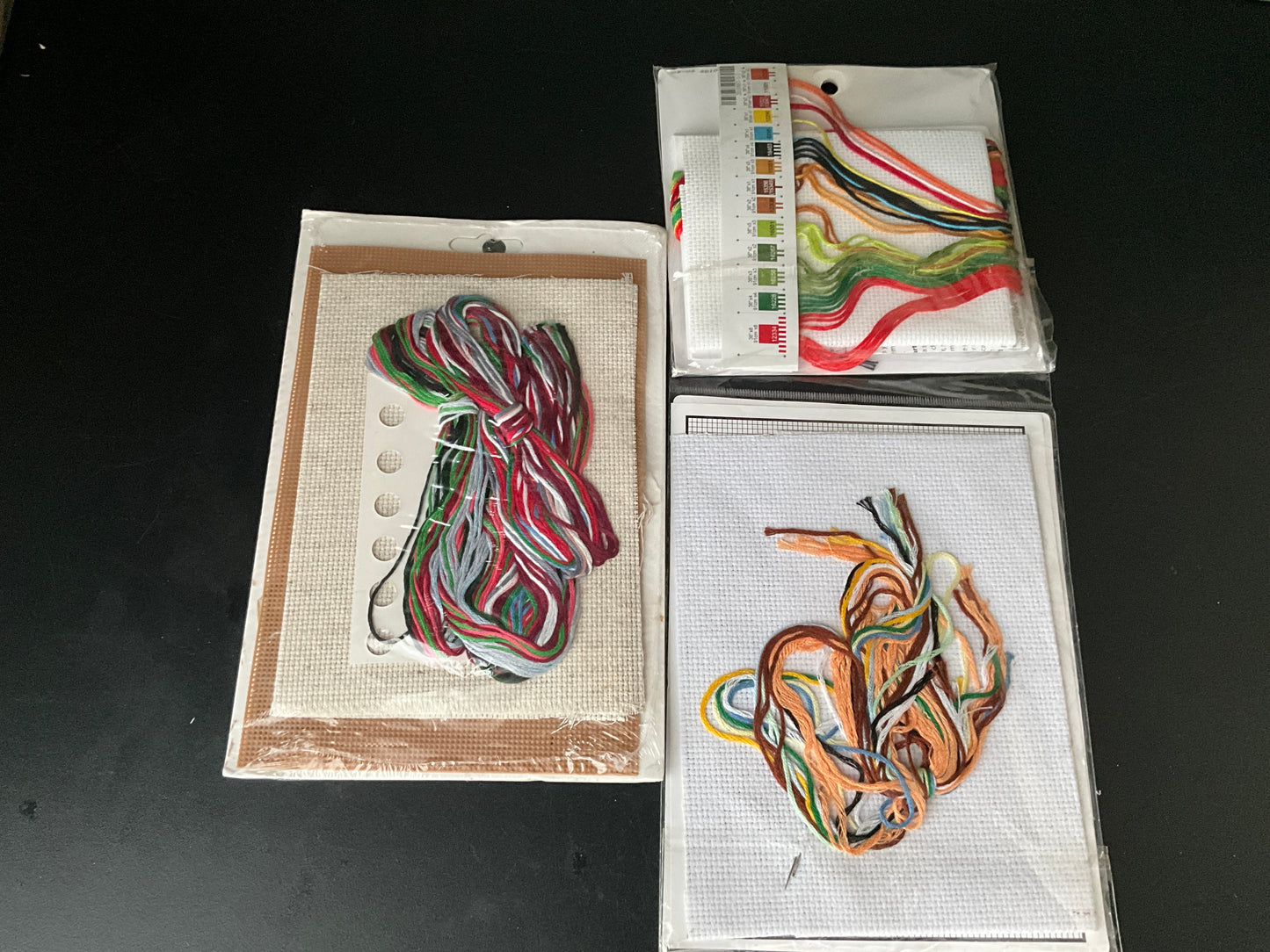 Christmas cross stitch kits st of 3 see pictures & description*