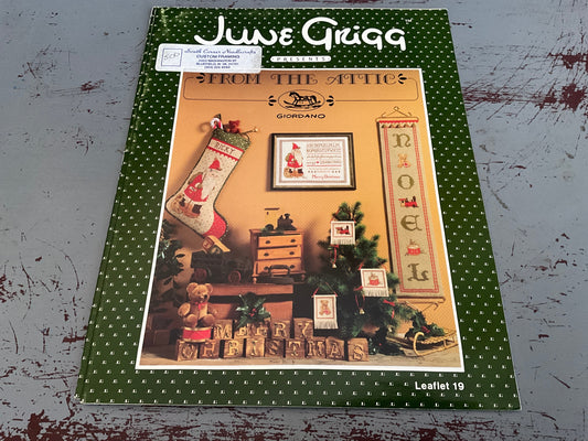 June Grigg Presents From The Attic Giordano counted cross stitch chart