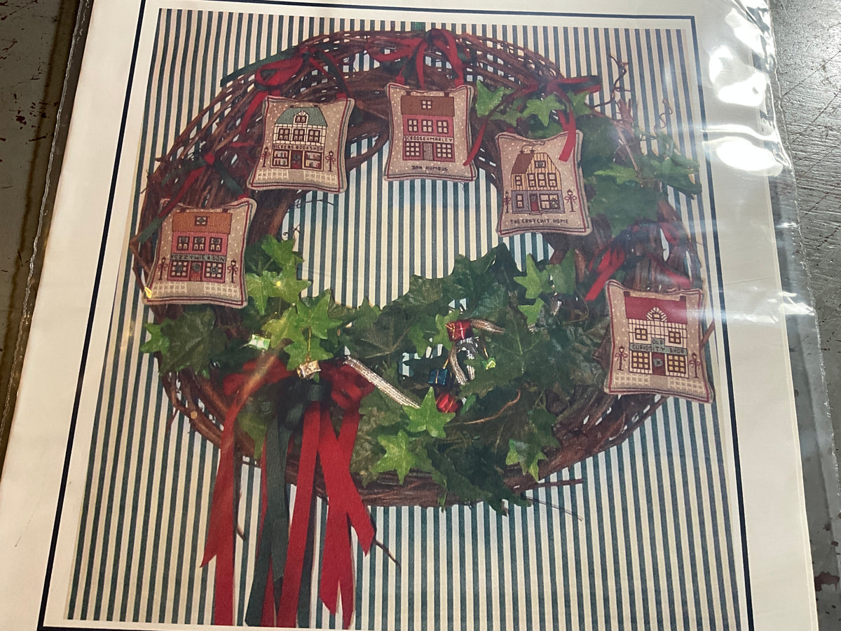 Margaret & Margaret Dickens’ Village Ornaments cross stitch chart signed by designer!