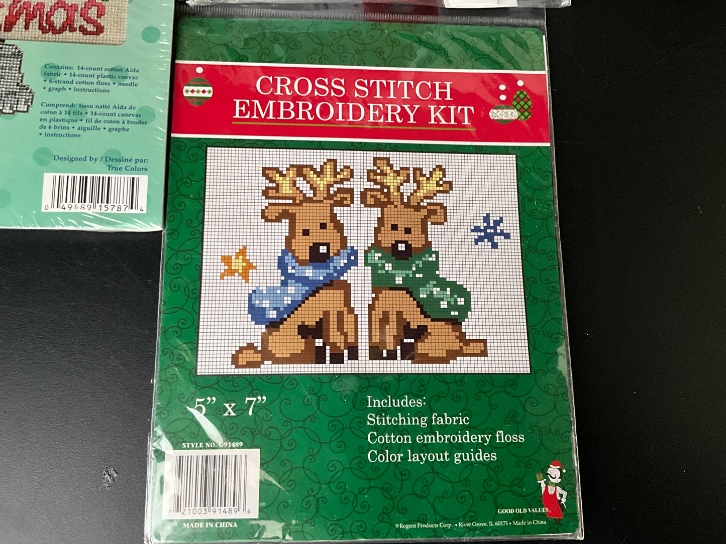 Christmas cross stitch kits st of 3 see pictures & description*