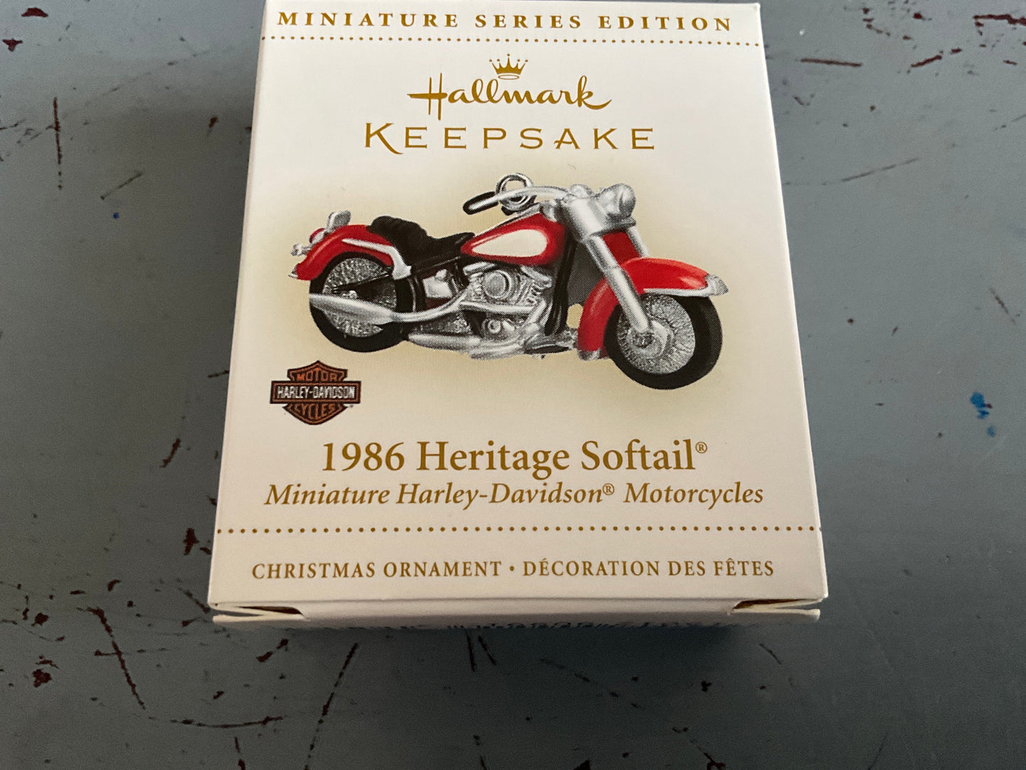 Hallmark 1986 Heritage Softail 2006 Miniature Harley-Davidson Motorcycles Keepsake Ornament QXM2093