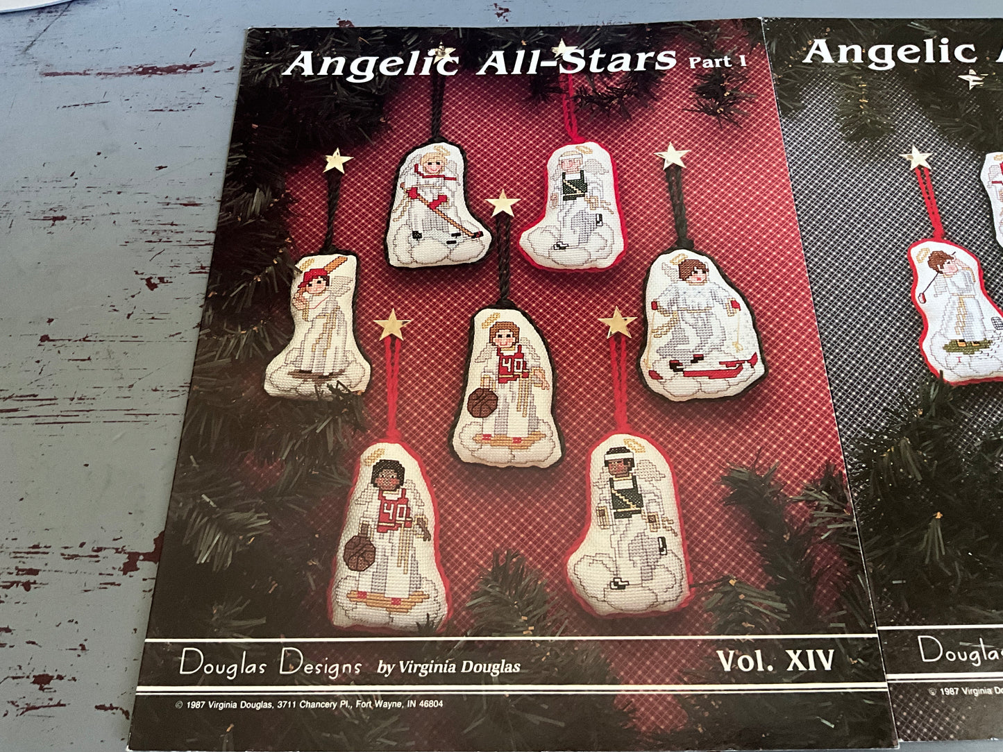 Douglas Designs Angelic All-Stars part 1 & 2 set of 2 cross stitch charts