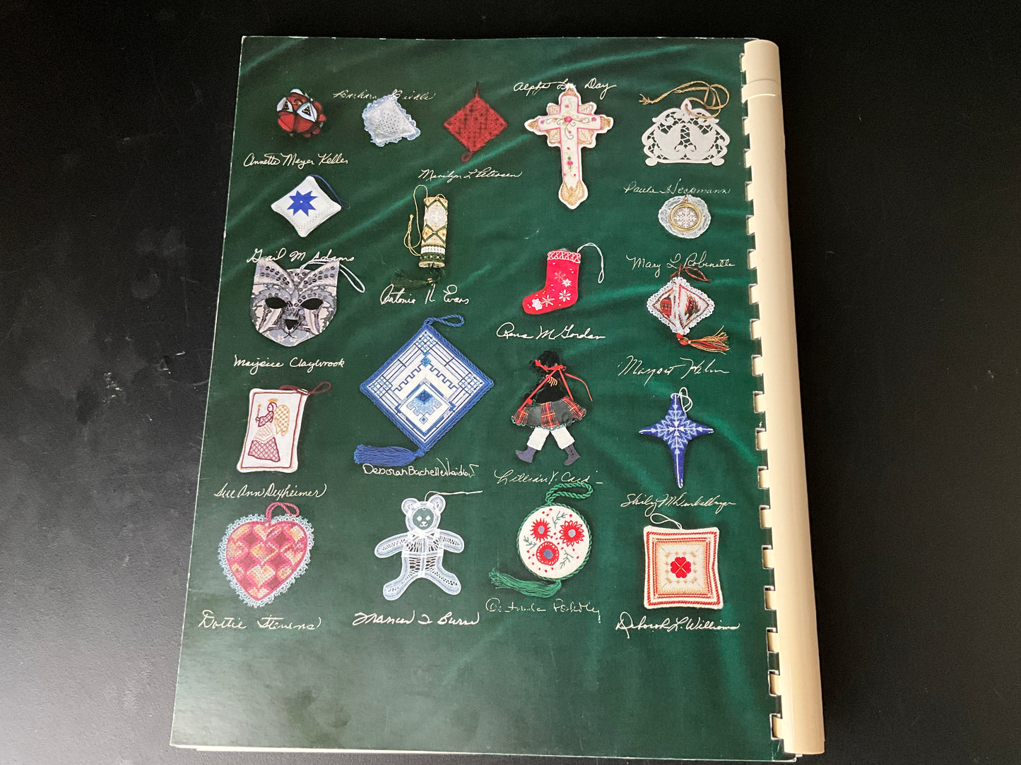 The Embroiderers’ Guild of America Ornament Booklet spiral bound chart book