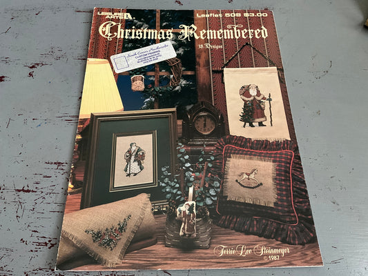 Leisure Arts Christmas Remembered Leaflet 508 counted cross stitch chart