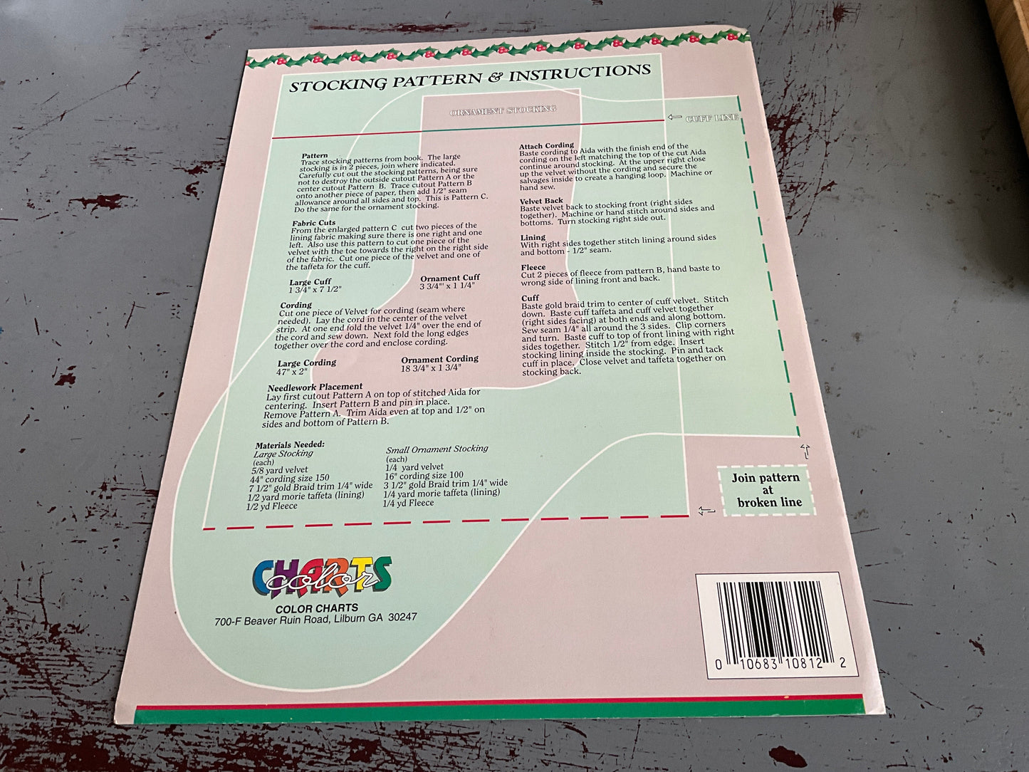 Color Charts Silent Night counted cross stitch chart