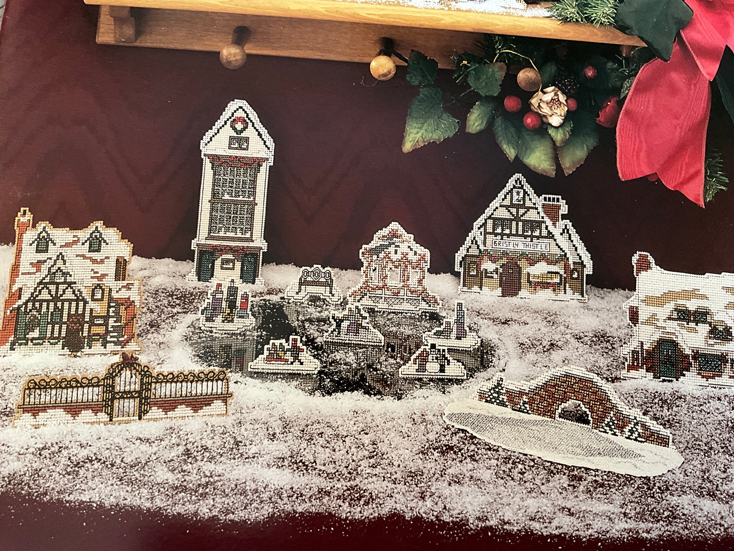 Douglas Designs choice Dickens’ Christmas Village counted cross stitch charts see pictures and variations