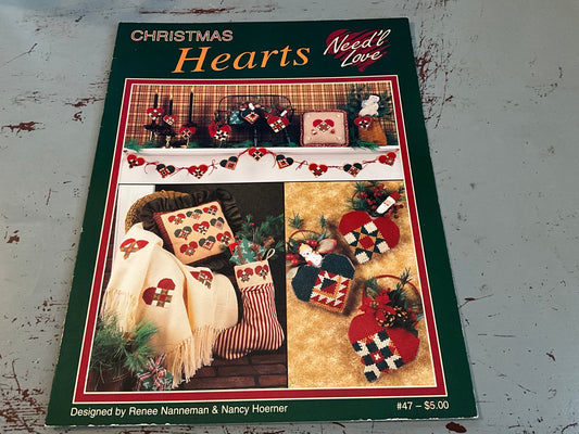Need’l Love Christmas Hearts #47 counted cross stitch chart