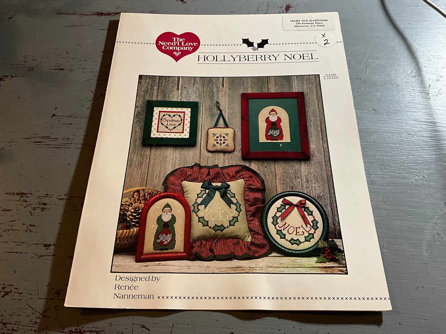 The Need’l Love Company Hollyberry Noel counted cross stitch chart