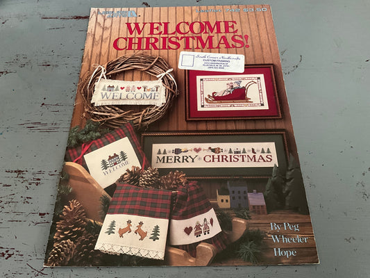 Leisure Arts Welcome Christmas! Leaflet 742 counted cross stitch chart