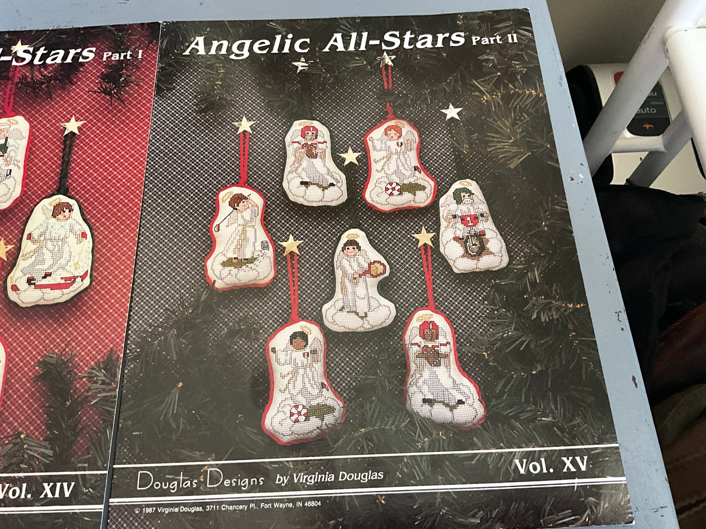Douglas Designs Angelic All-Stars part 1 & 2 set of 2 cross stitch charts