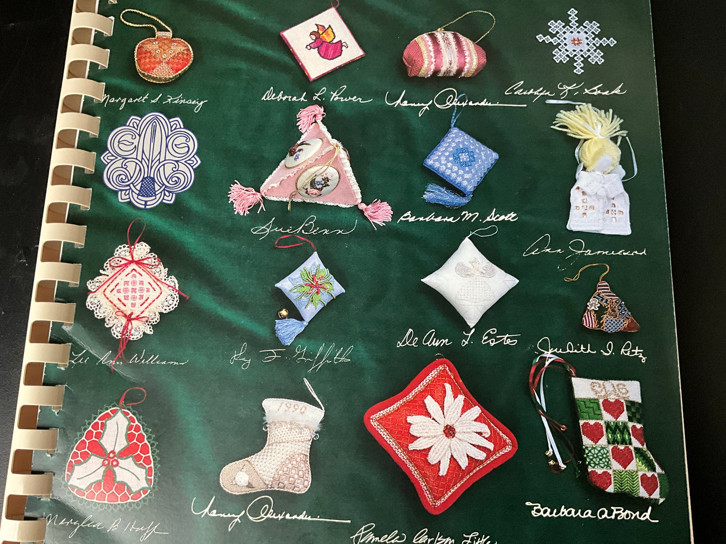 The Embroiderers’ Guild of America Ornament Booklet spiral bound chart book