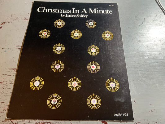 Christmas In A Minute by Janice Shirley Leaflet #32 counted cross stitch chart
