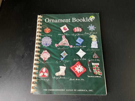 The Embroiderers’ Guild of America Ornament Booklet spiral bound chart book