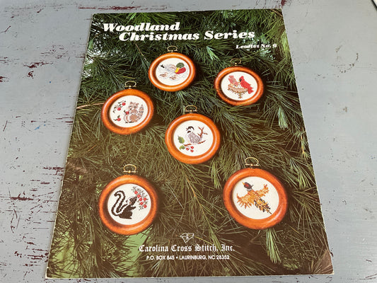 Carolina Cross Stitch Woodland Christmas Series Leaflet No. 6 counted cross stitch chart