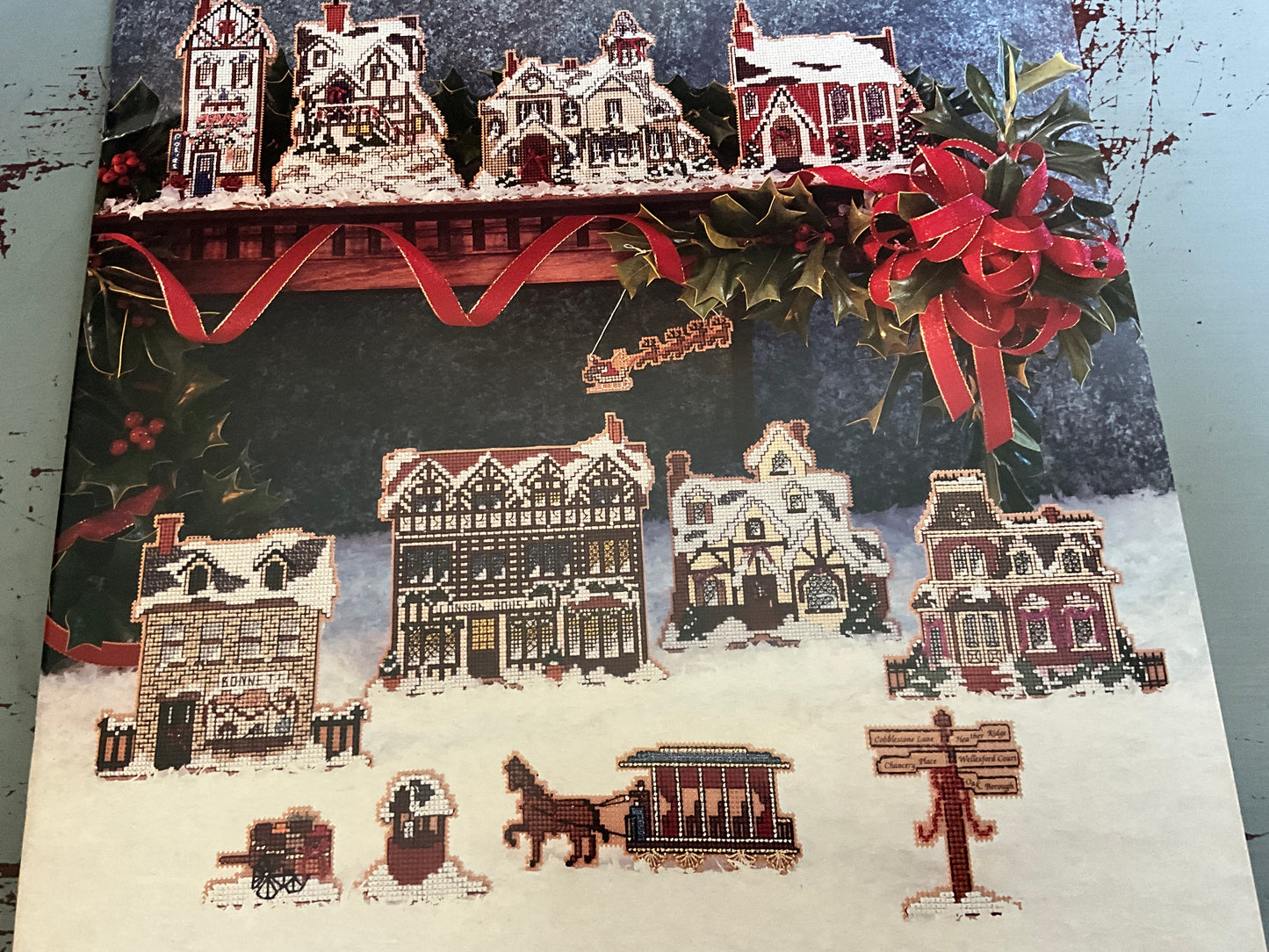 Douglas Designs choice Dickens’ Christmas Village counted cross stitch charts see pictures and variations