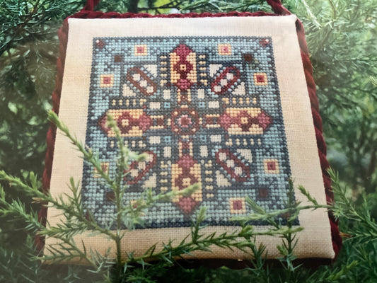 M Designs Christmas Mosaic Ornament cross stitch chart