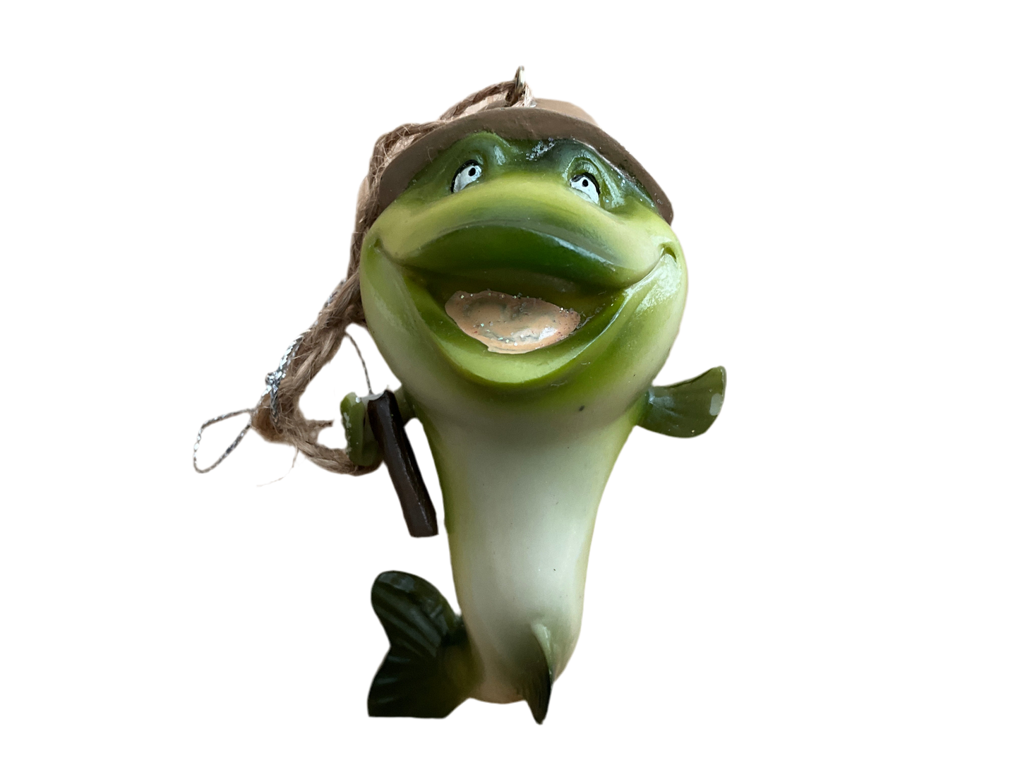 Sensational silly fish Christmas holiday ornament