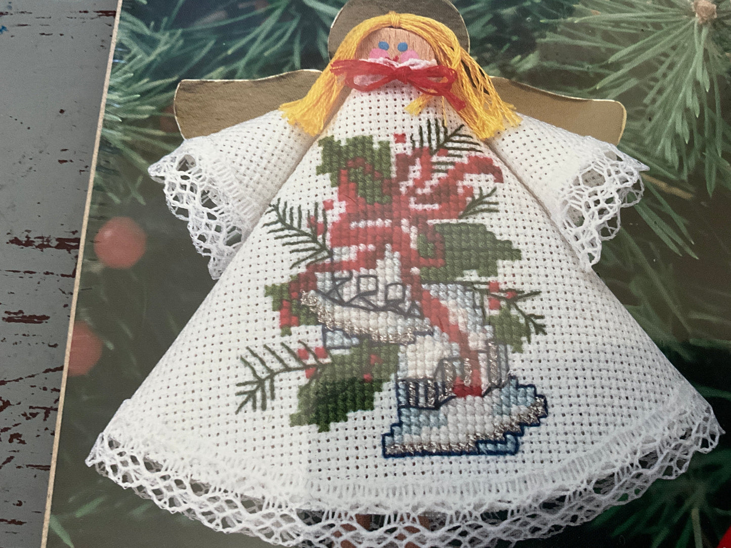Designs for the Needle Angel Silver Bells 1442 counted cross stitch kit