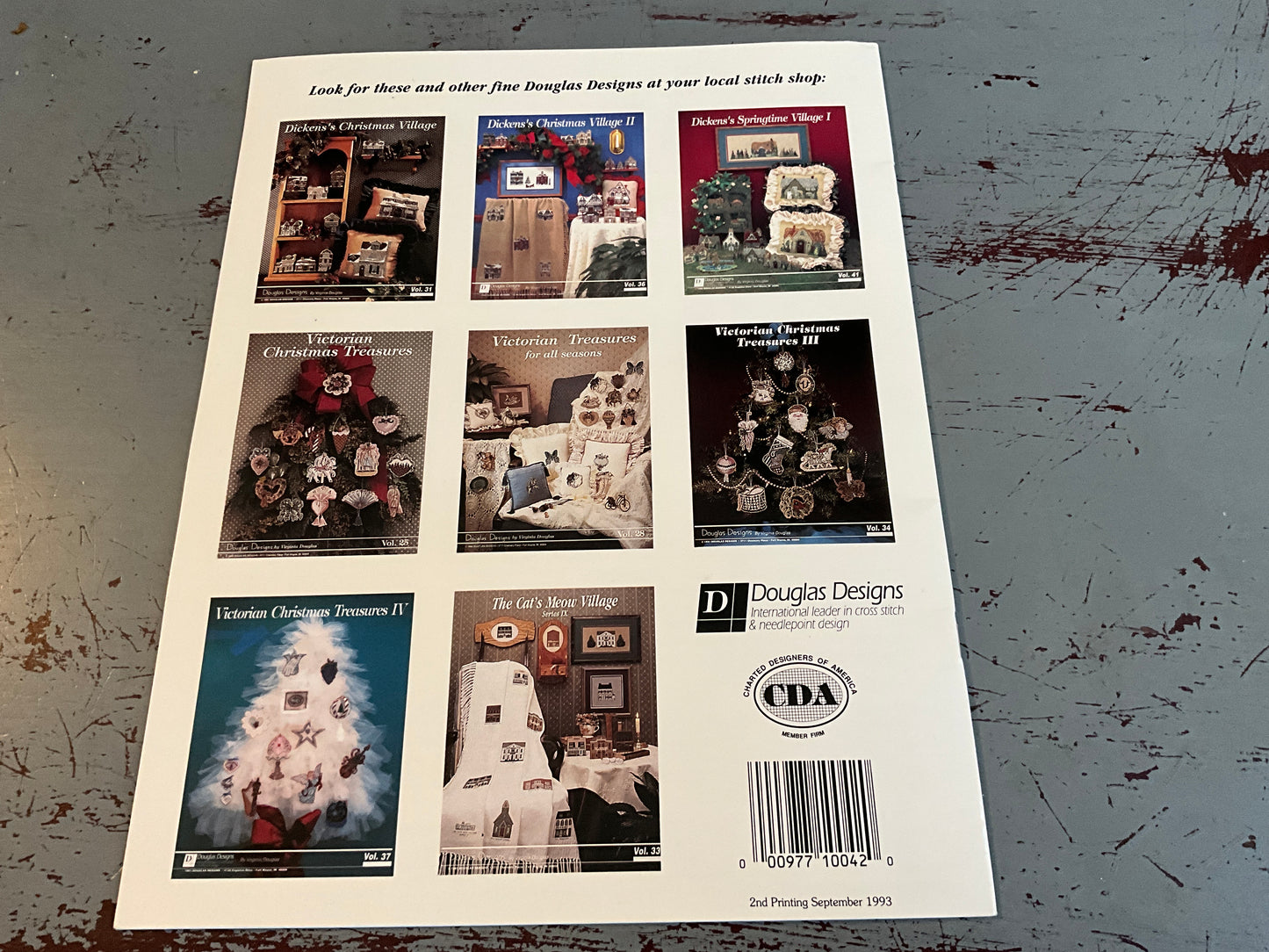 Douglas Designs choice Dickens’ Christmas Village counted cross stitch charts see pictures and variations