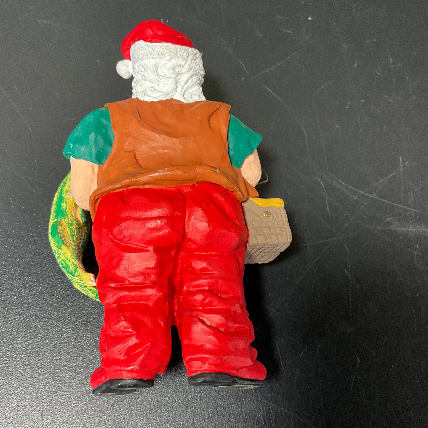 Sensational Santa Claus the Angler vintage fisherman figurine