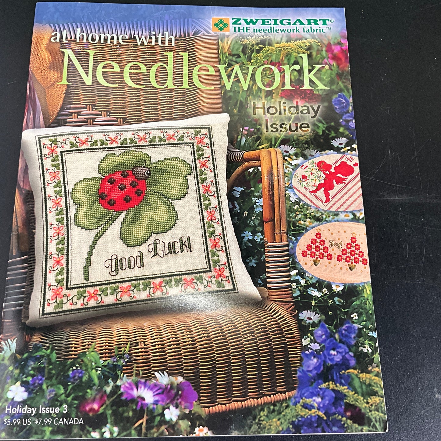 Zweigart at home with Needlework choice vintage magazine see pictures and variations*