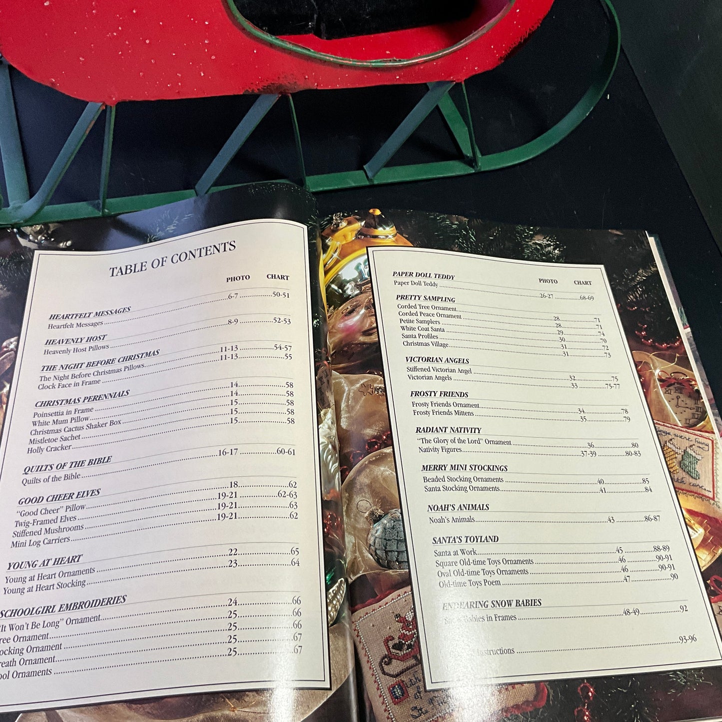 Leisure Arts Timeless Ornaments counted cross stitch book