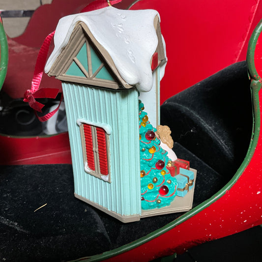 Hallmark Look It's Santa dated 1992 lighted tree Keepsake ornament QLX7094