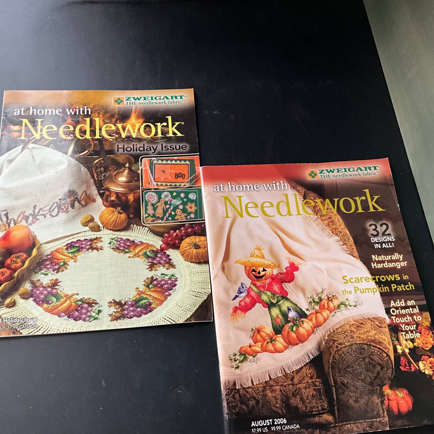 Zweigart at home with Needlework choice vintage magazine see pictures and variations*