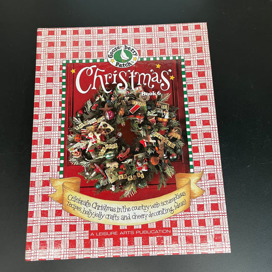 Leisure Arts Gooseberry Patch Christmas Book 6 vintage hardcover book