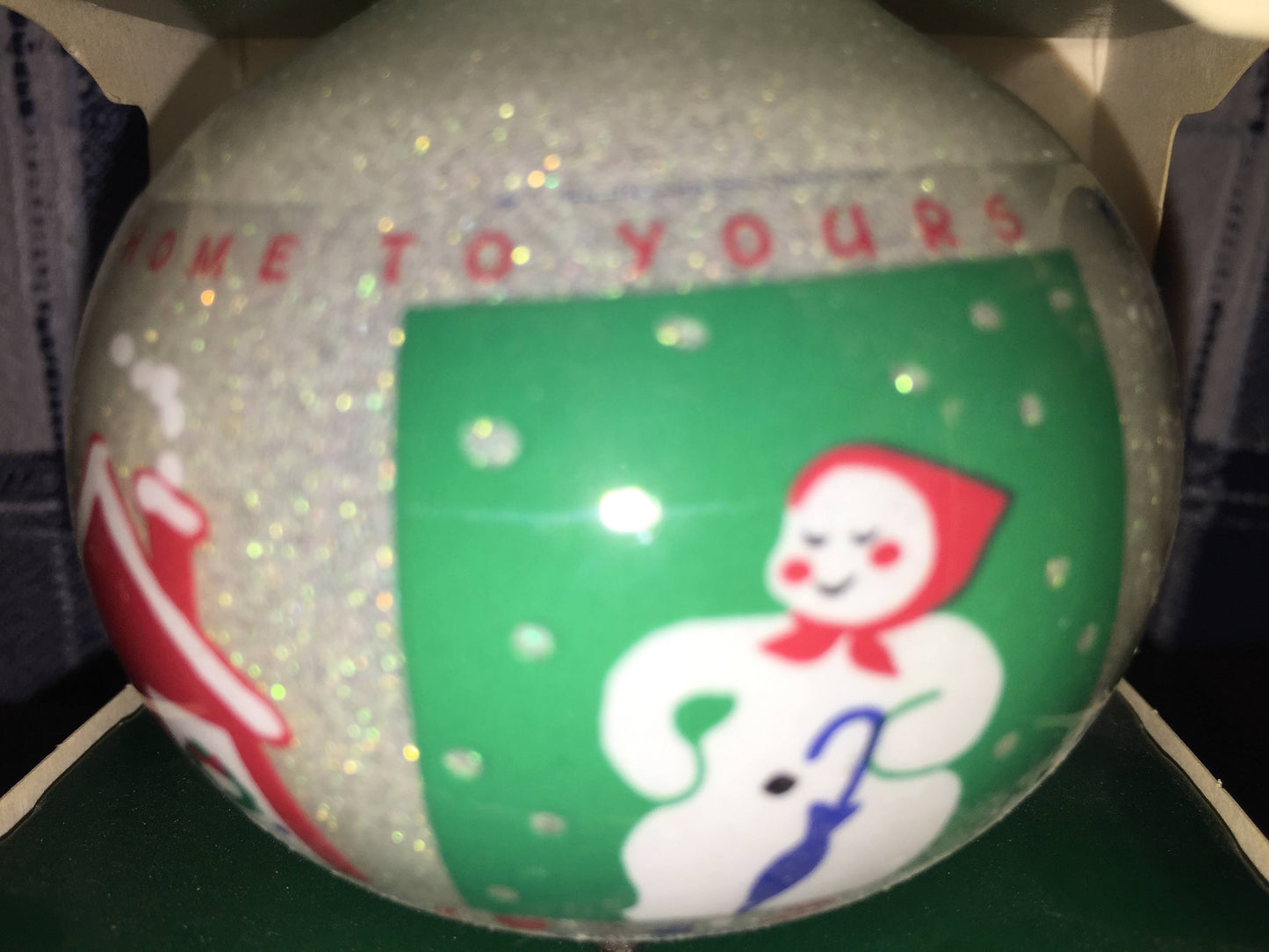 Hallmark, From Our home to yours, Dated 1988, Sparkling Glass Keepsake Ornament, QX2794