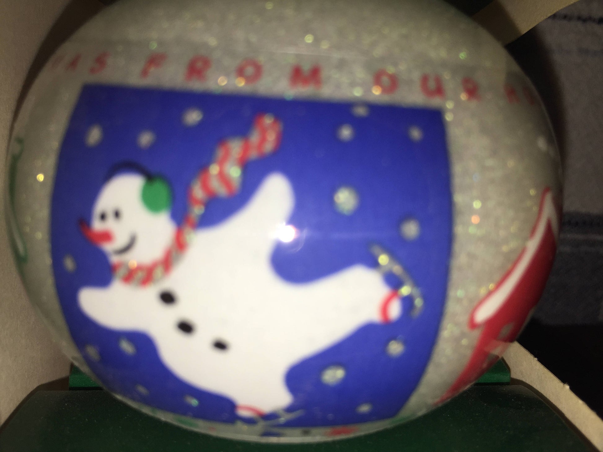 Hallmark, From Our home to yours, Dated 1988, Sparkling Glass Keepsake Ornament, QX2794