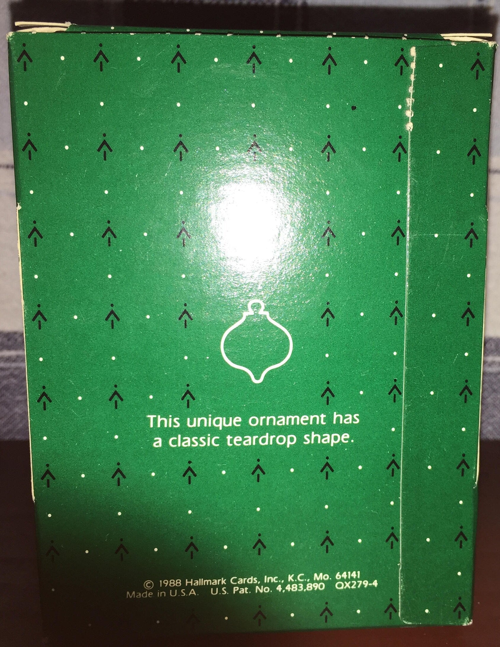 Hallmark, From Our home to yours, Dated 1988, Sparkling Glass Keepsake Ornament, QX2794