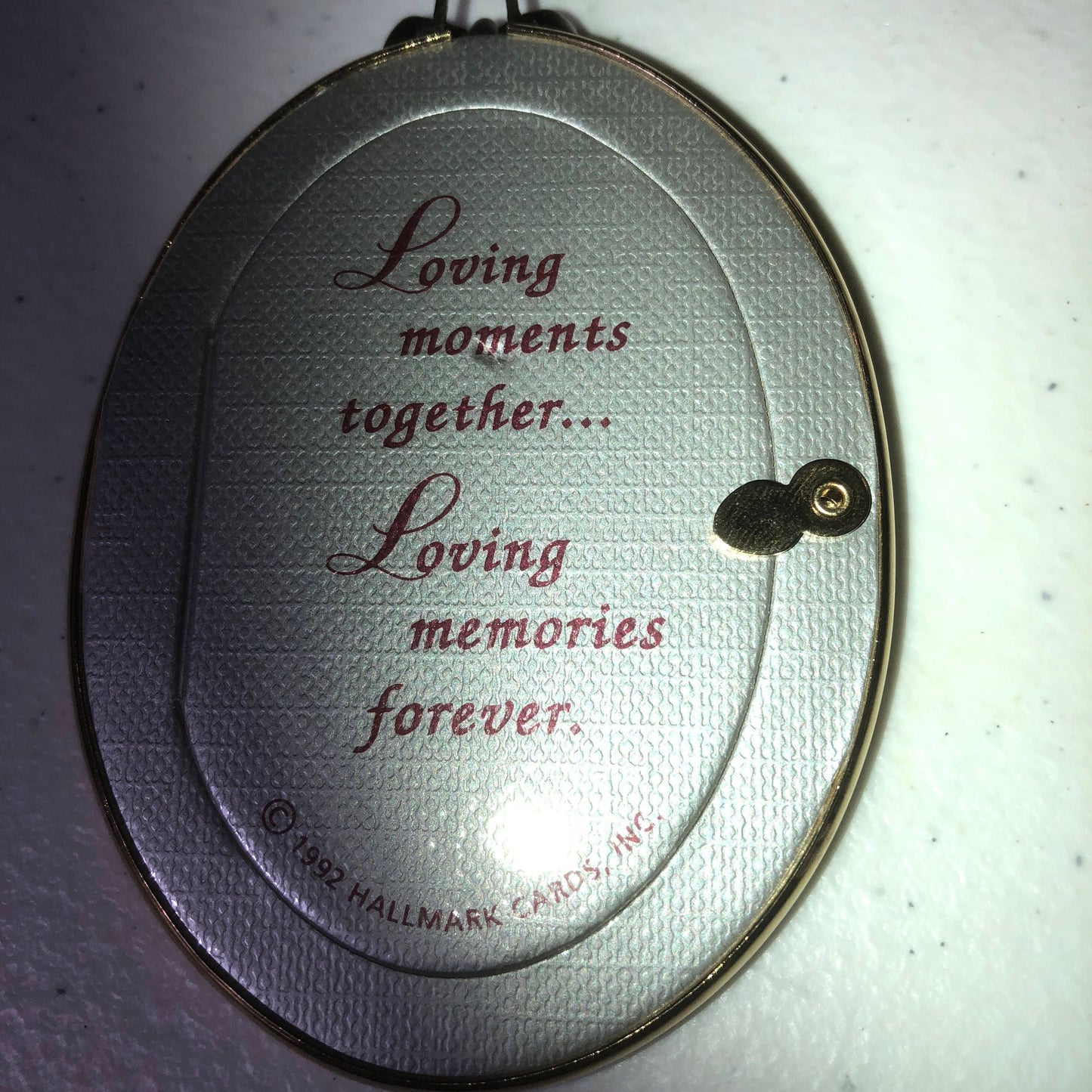 Hallmark, Anniversary Year with 5th, 10th, 25th, 30th, 35th, 40th, or 50th charms, Vintage 1992, Keepsake Ornament, QX4851