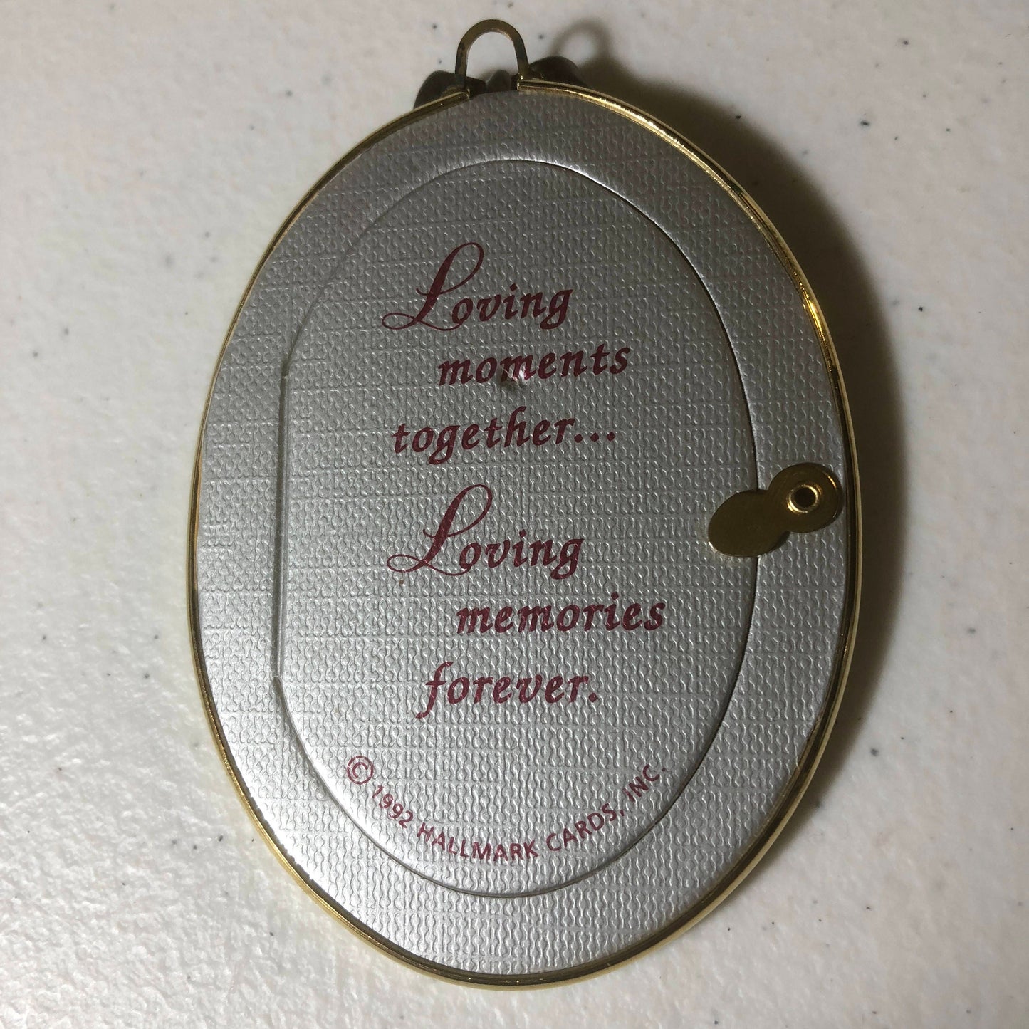 Hallmark, Anniversary Year with 5th, 10th, 25th, 30th, 35th, 40th, or 50th charms, Vintage 1992, Keepsake Ornament, QX4851