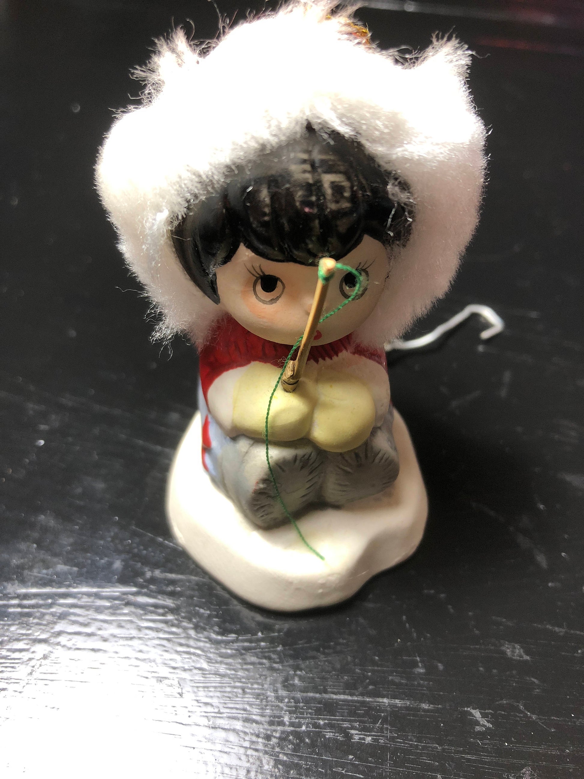 Jolly Jingles, Collector Bell Ornament, Hand Painted Porcelain Bisque