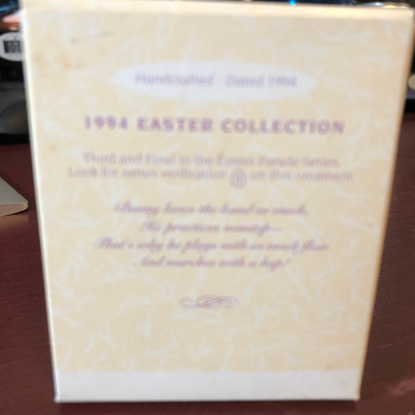 Hallmark, Easter Parade, Keepsake Ornament Collectors Series 1994 Easter Collection, QEO8136
