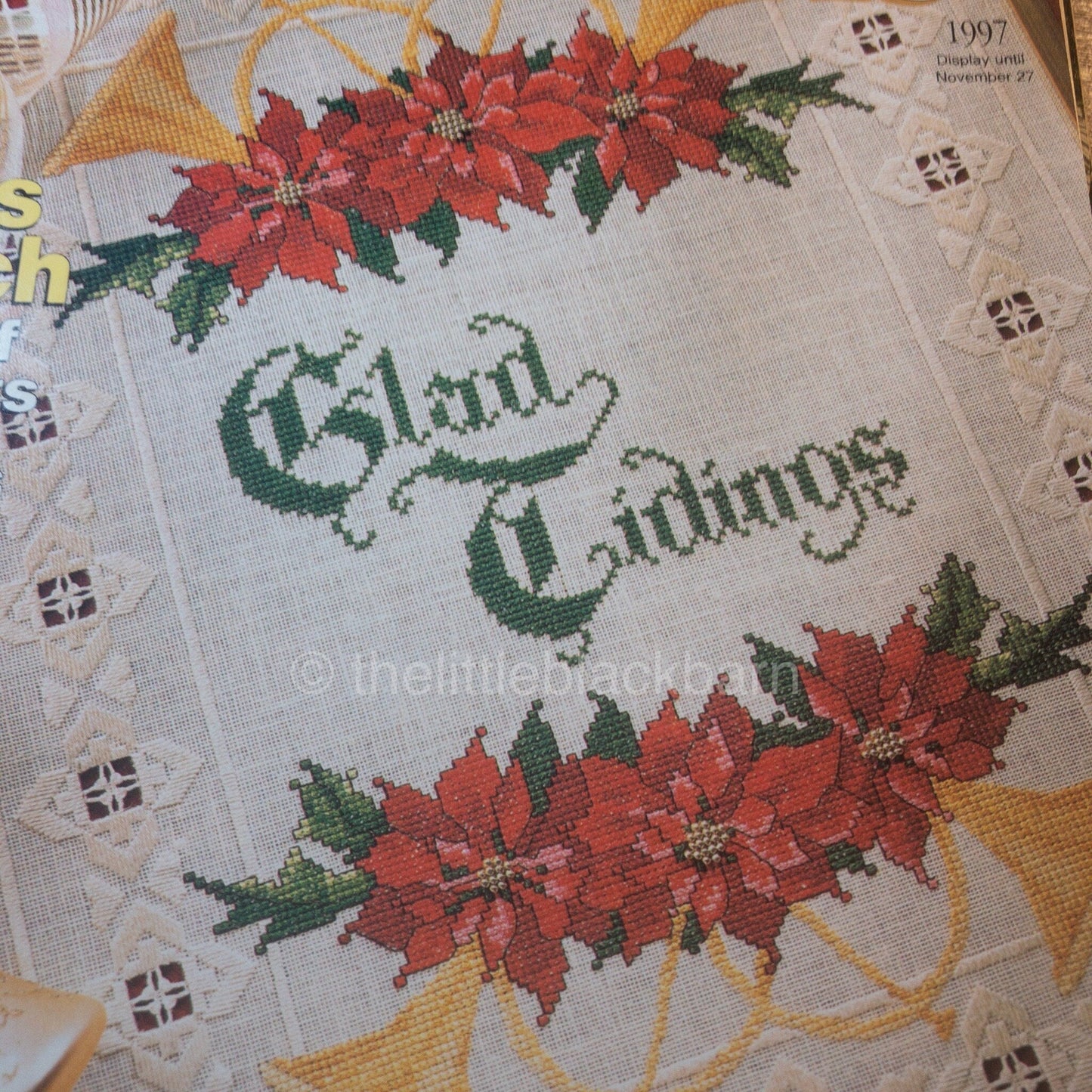 Cross Stitch Christmas, 41 Charts to Stitch, Vintage 1997, Counted Cross Stitch Magazine