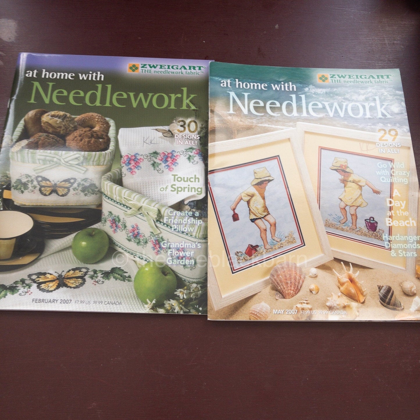 Zweigart, At home with Needlework, Set of 2 Issues, Year 2007*