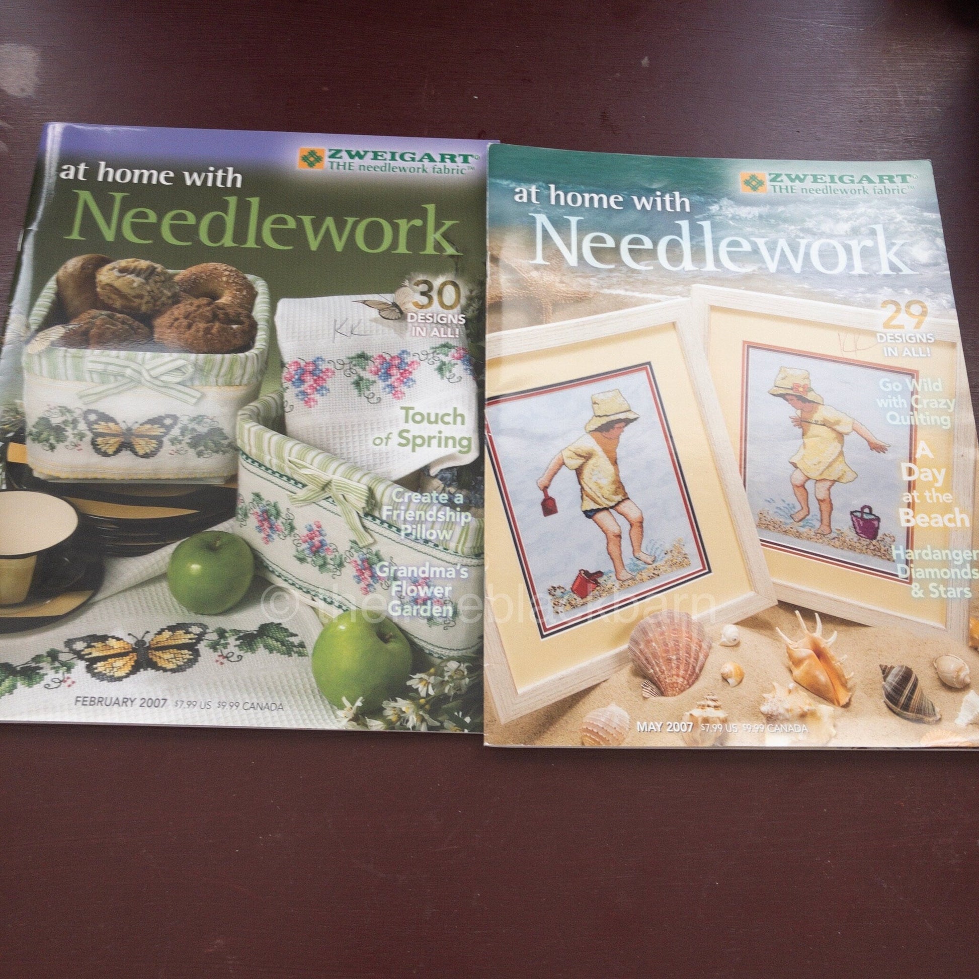 Zweigart, At home with Needlework, Set of 2 Issues, Year 2007*