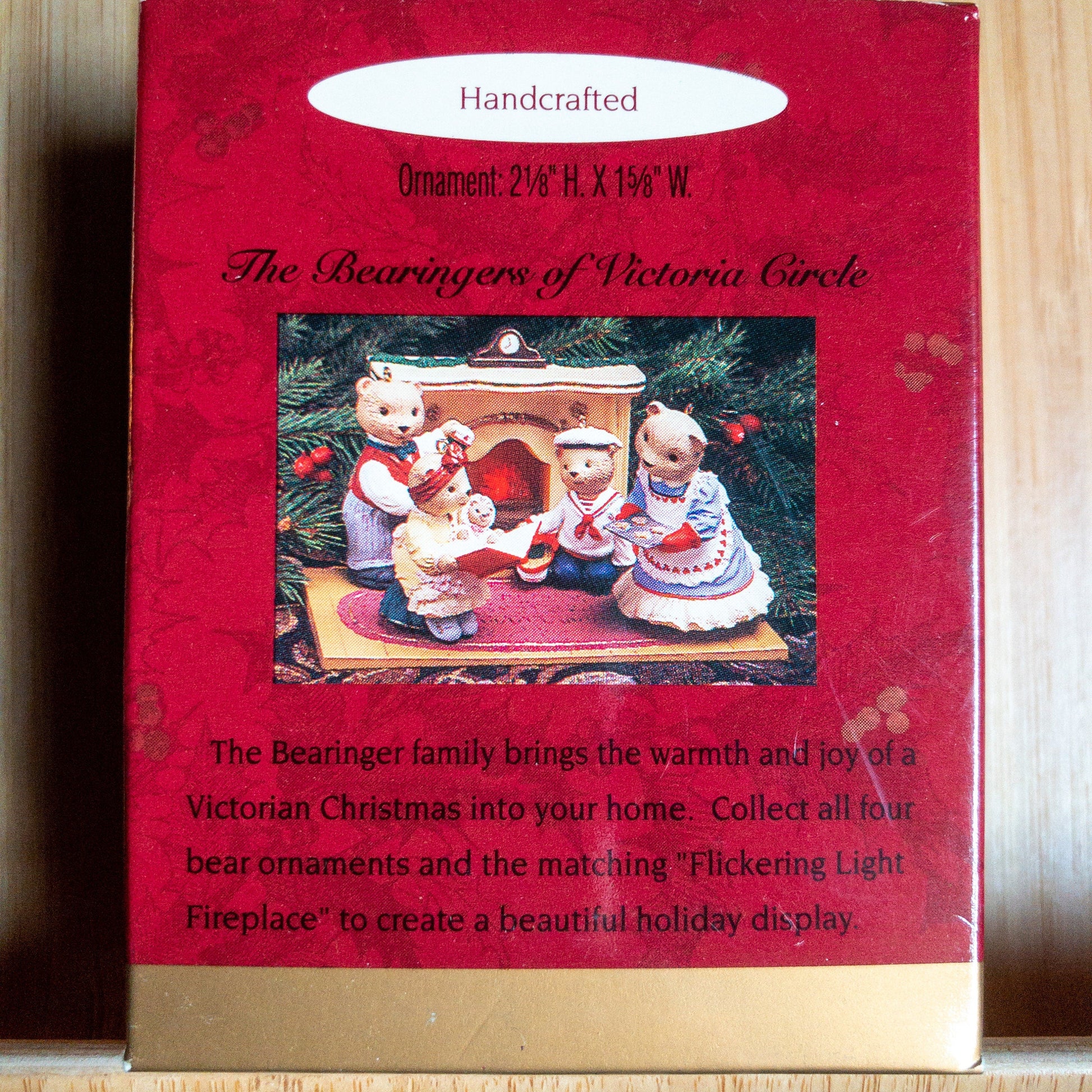 Hallmark, The Bearingers of Victoria Circle, Set of 3 Vintage 1993, Keepsake Ornaments*