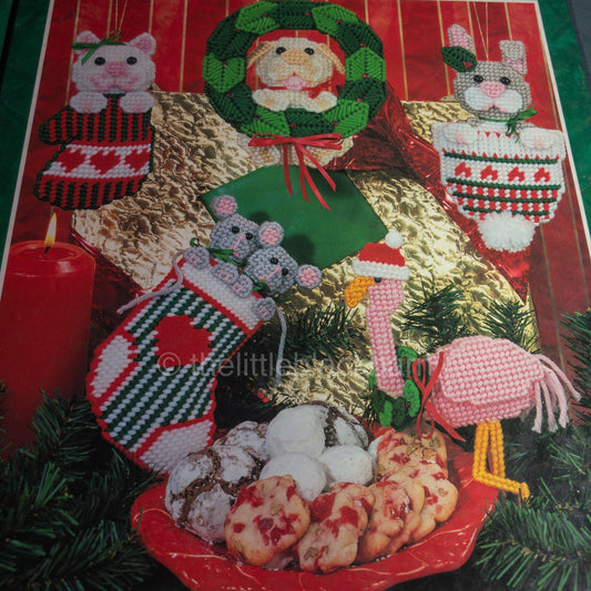 House of White Birches, Festival of Holiday, Plastic Canvas, Vintage 1995 Hardcover Book