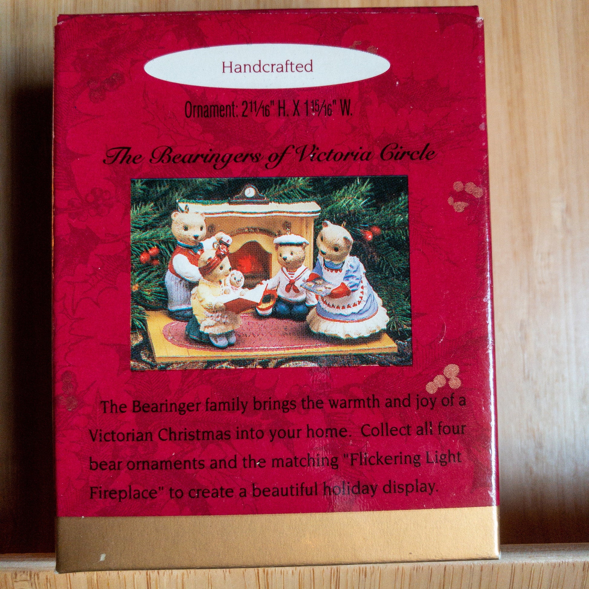 Hallmark, The Bearingers of Victoria Circle, Set of 3 Vintage 1993, Keepsake Ornaments*