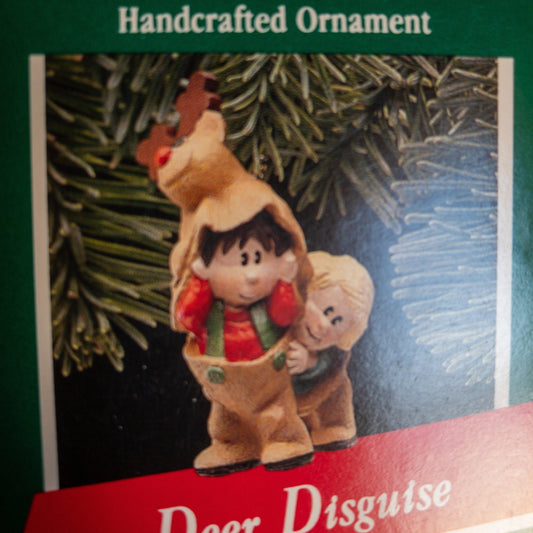 Hallmark, Deer Disguise, Vintage 1989, Keepsake Ornament