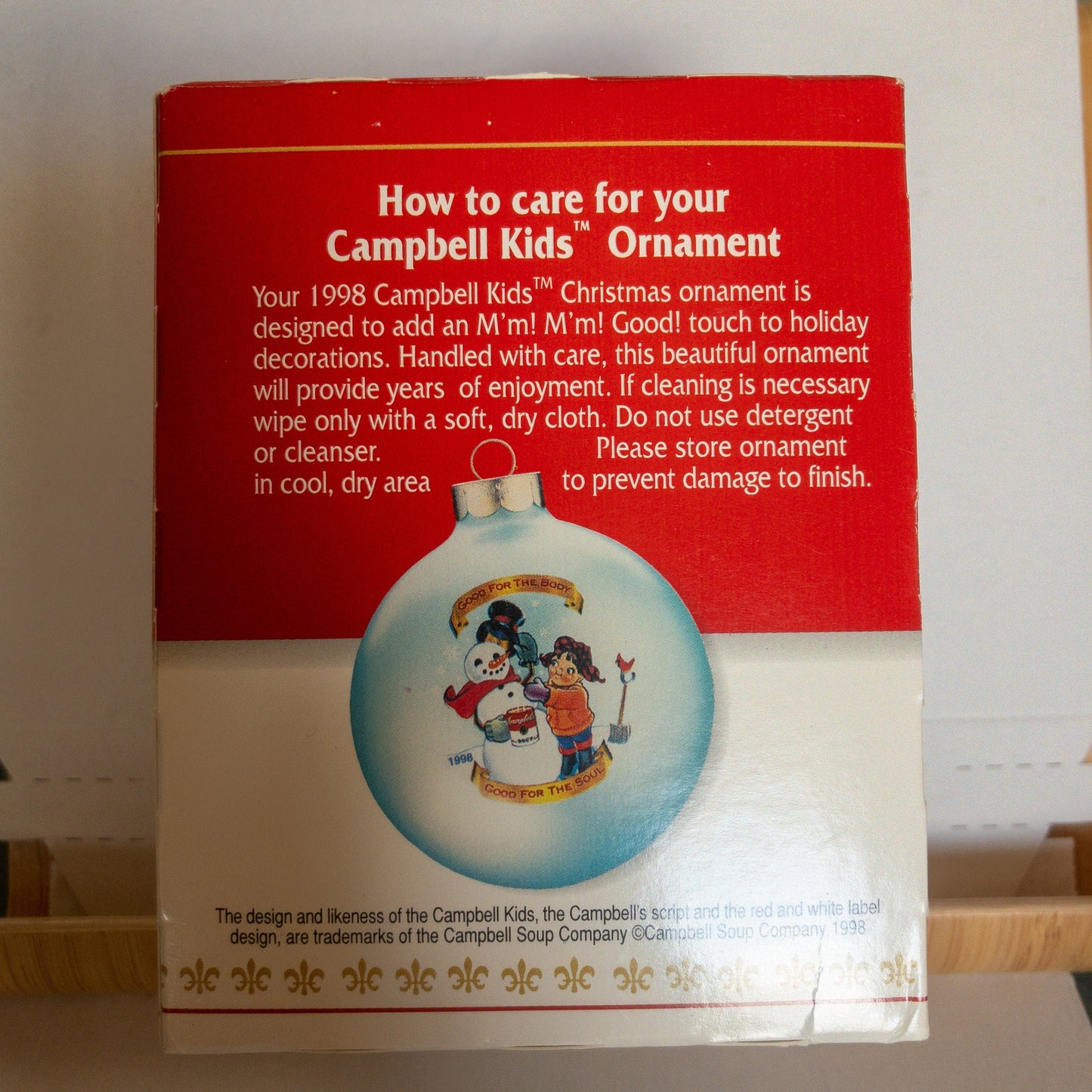 Campbell Soup Company, Campbell Kids Vintage 1998, Collectors Edition Ornament