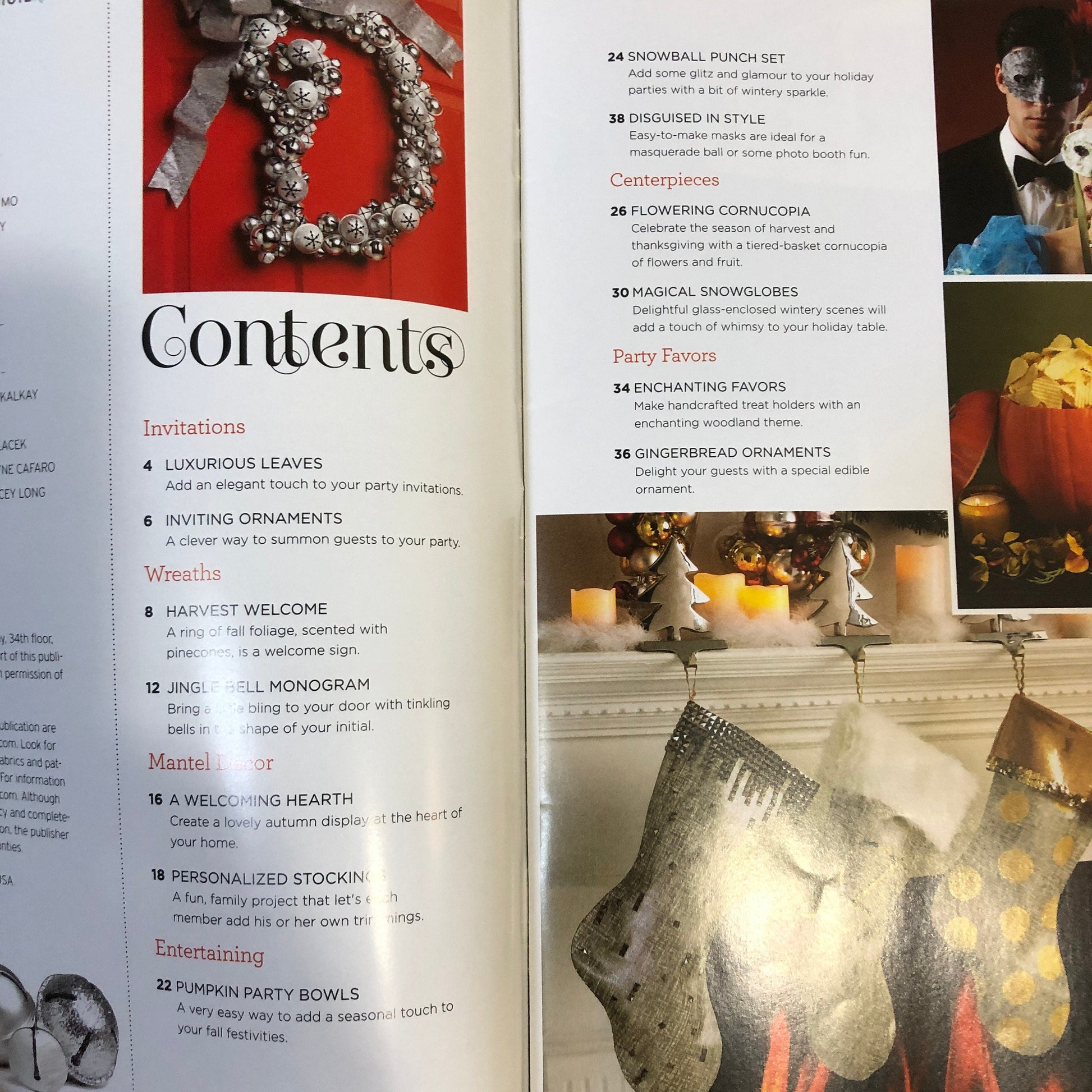 Crafting with David Tutera, Fall/Winter 2015 Issue, Fabulous Harvest & Christmas Projects