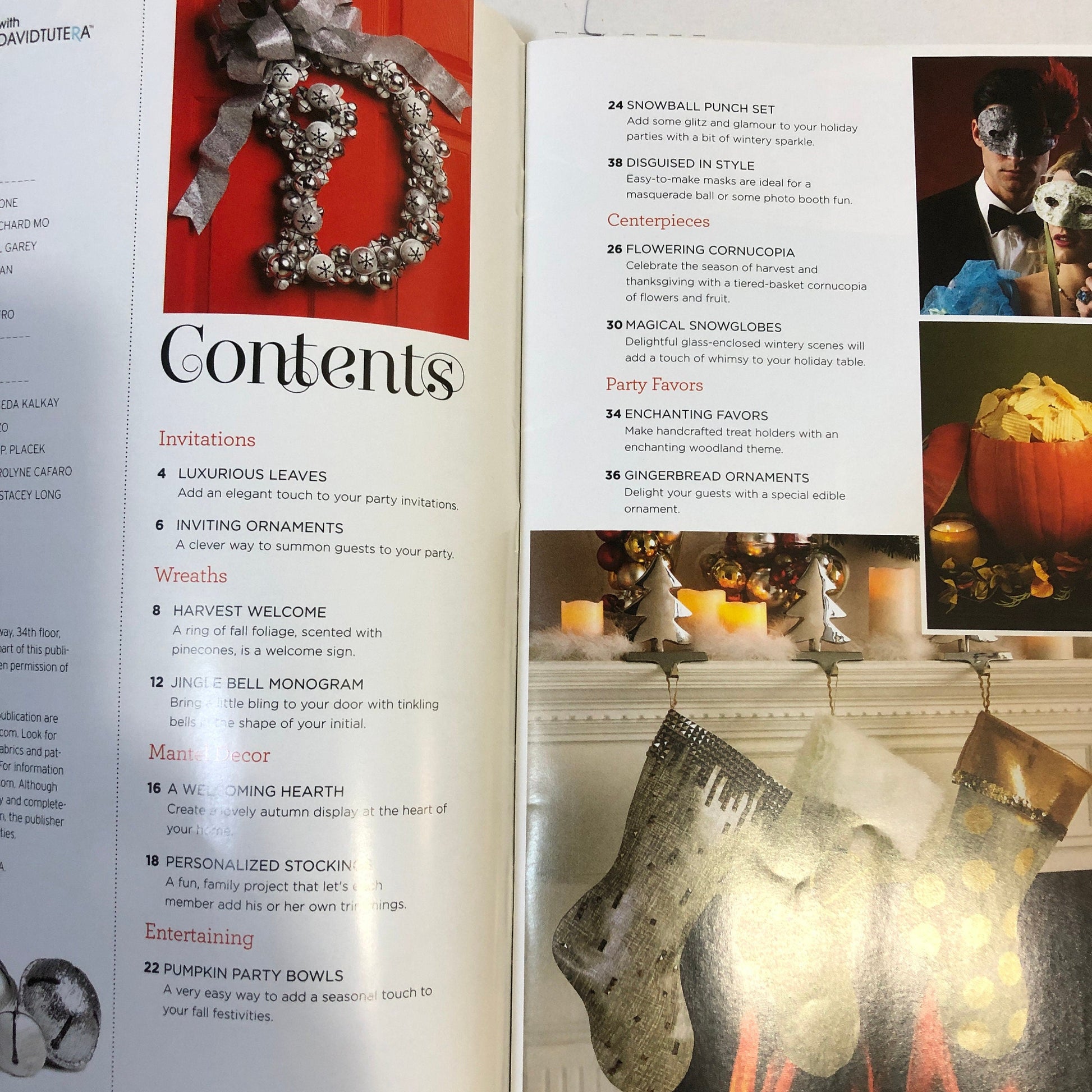 Crafting with David Tutera, Fall/Winter 2015 Issue, Fabulous Harvest & Christmas Projects
