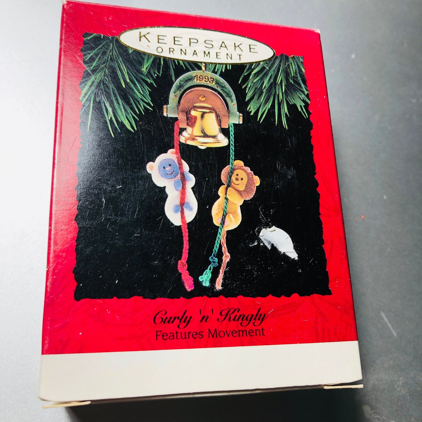 Hallmark, Curly and Kingly, Features Movement, Dated 1993, Keepsake Ornament